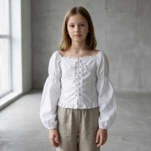 Блузка зжатка Qiaoyige Білий