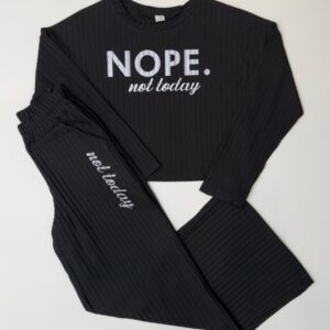 Костюм прогулянковий чорний